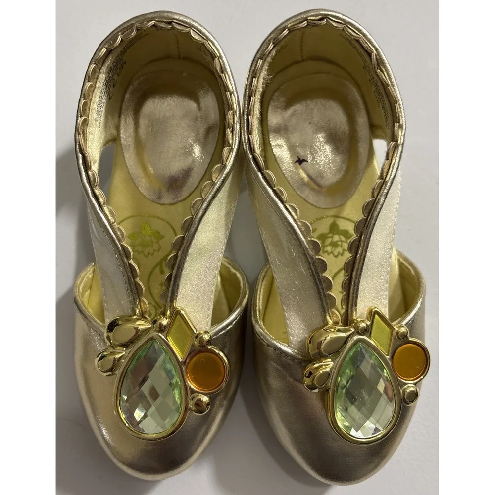 Disney Store Princess Tiana Costume Shoes The Princess and‎ the Frog Toddler 7/8